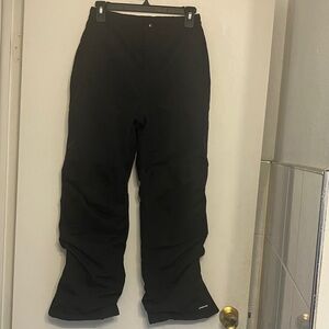 Lands End ski & snowboard pants black “grow a longs” kids 12 (large)